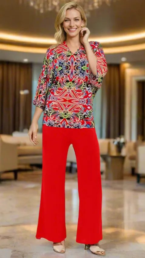 Bell Sleeve Resort Wear Tunic Tops
