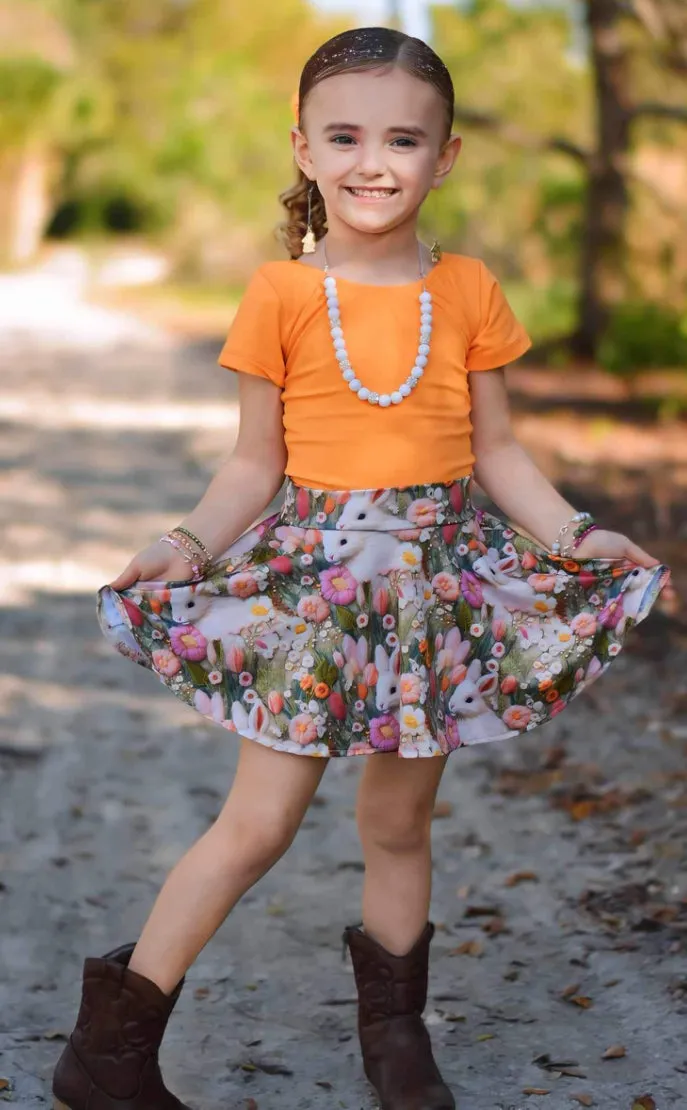 Cap Sleeve Top ~ Orange