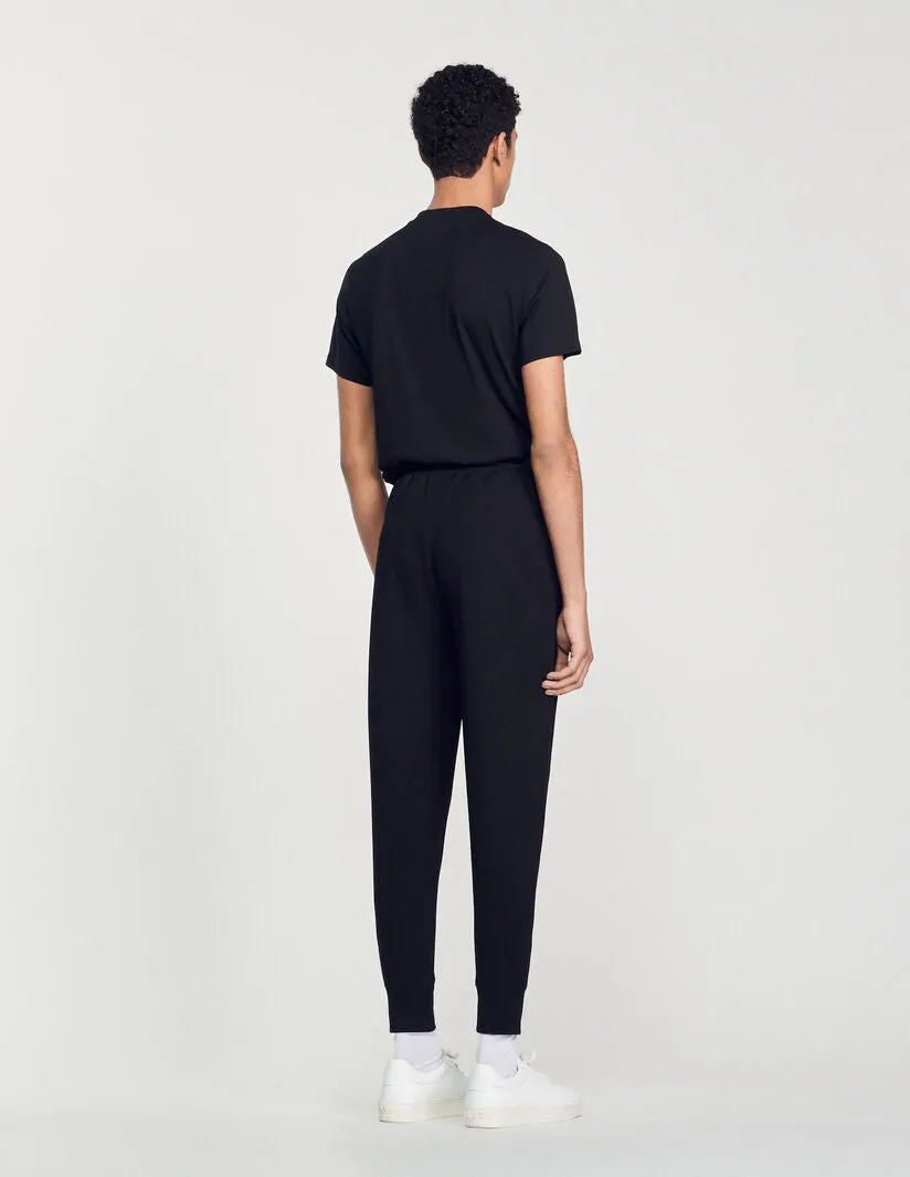 New Relax Knitted Jogging Bottoms Black