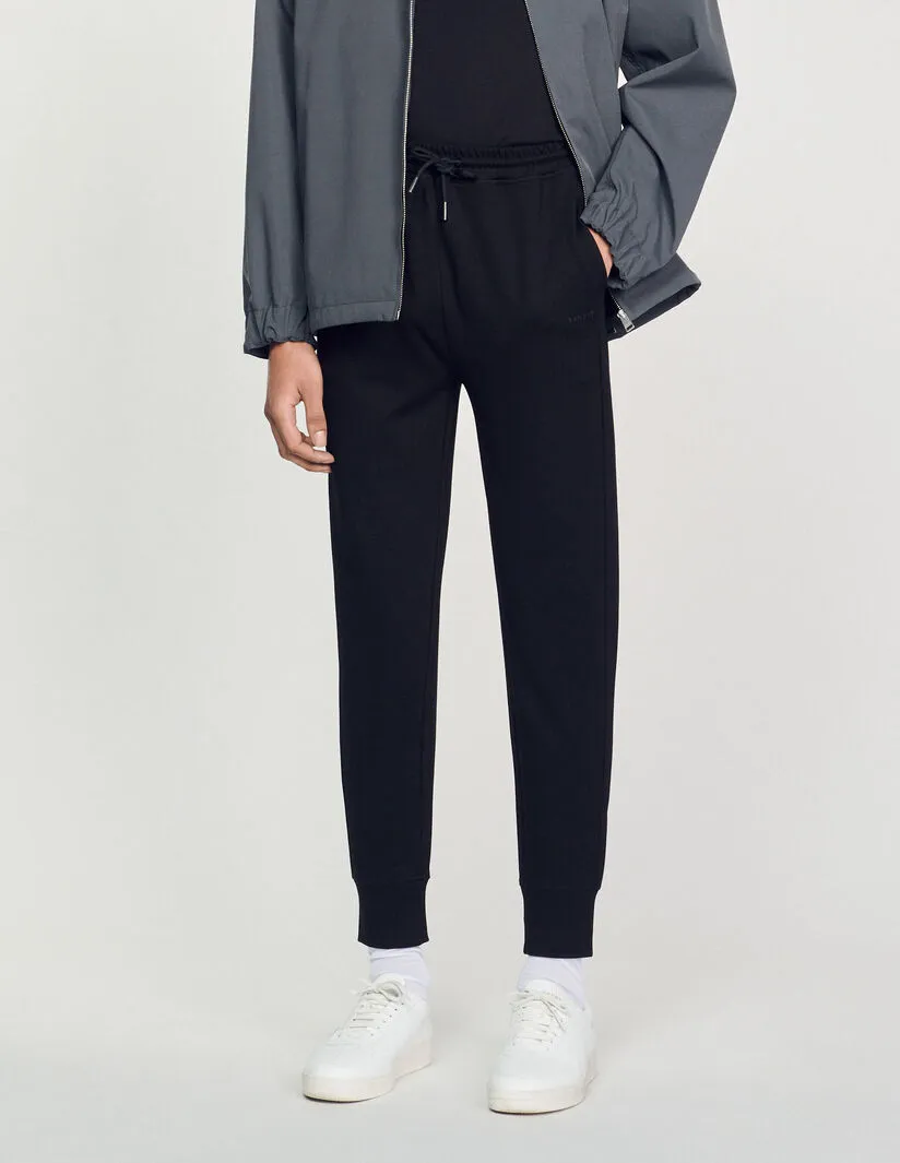 New Relax Knitted Jogging Bottoms Black
