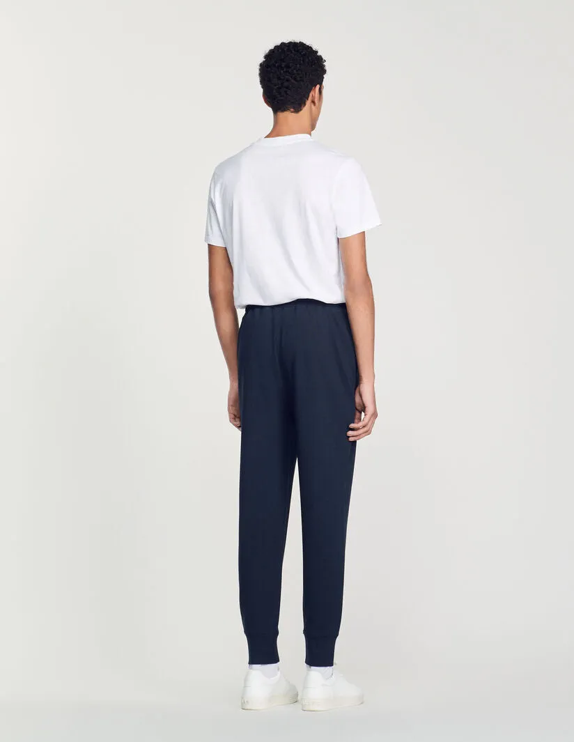 New Relax Knitted Jogging Bottoms Navy Blue