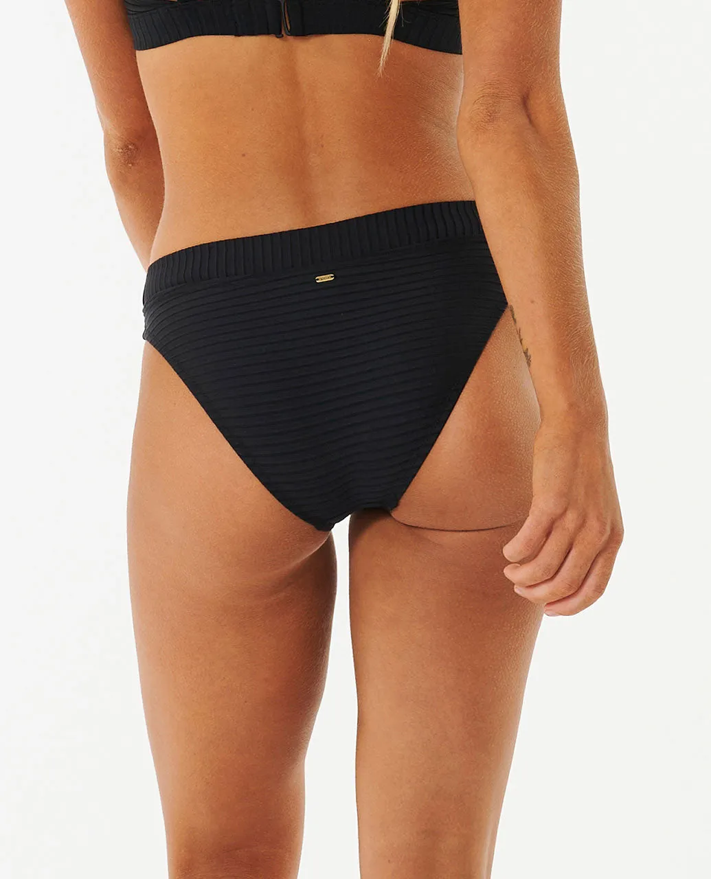 Premium Surf Full Coverage Bikini Bottoms - Black