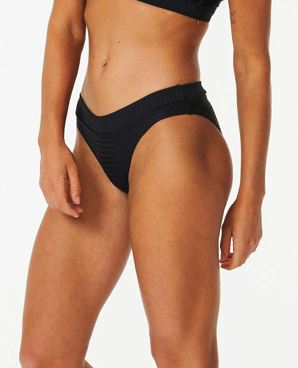 Premium Surf Full Coverage Bikini Bottoms - Black