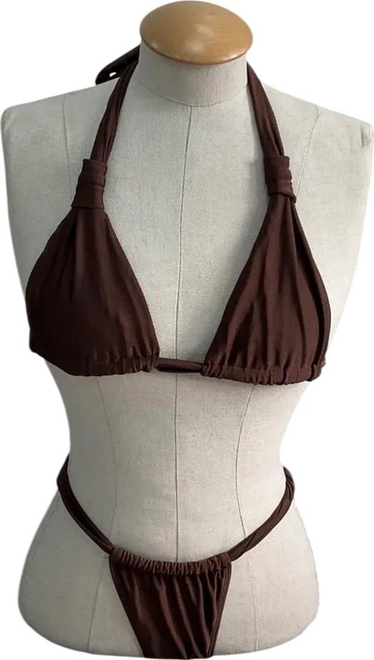 somerfield swim Brown Positano Top & Bottoms Bikini Set UK S