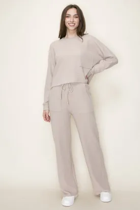 Taupe Knit Bottoms