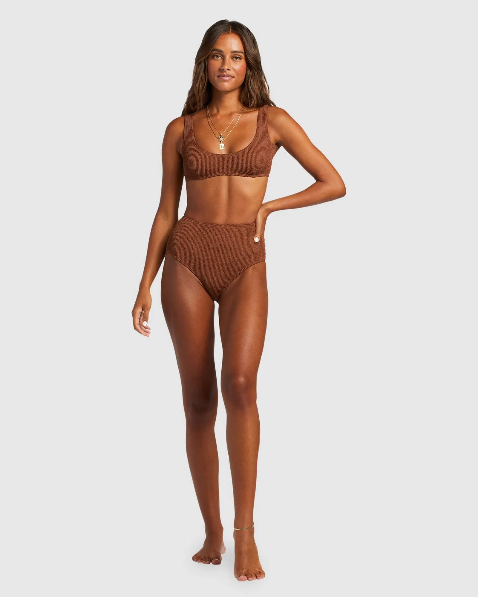 Womens Summer High High Waist Bikini Bottom